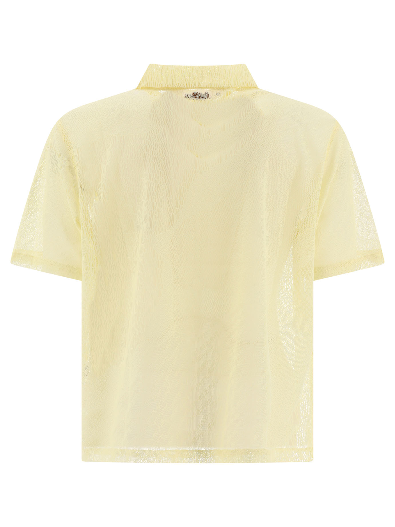 BRAIN DEAD Yellow Engineered Mesh shirt